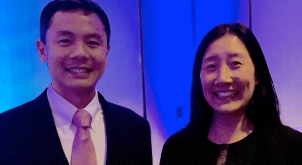 smiling headshots of Natalie Lui and Jeffrey Yang