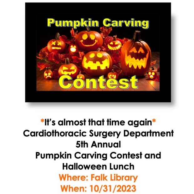 CT Surgery Pumpkin Carving Contest poster