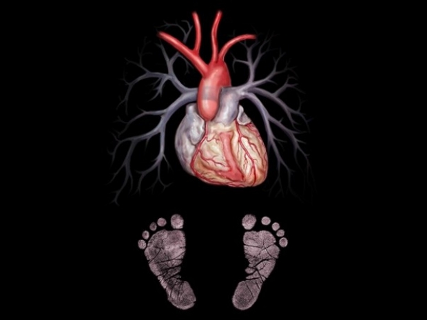 baby heart and feet