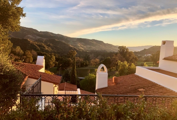 Sunset in Ojai, California, home of the Headache Cooperative of the Pacific