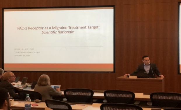 Jason Lin, MD (Class of ‘19) presenting at the 2019 International Headache Academy