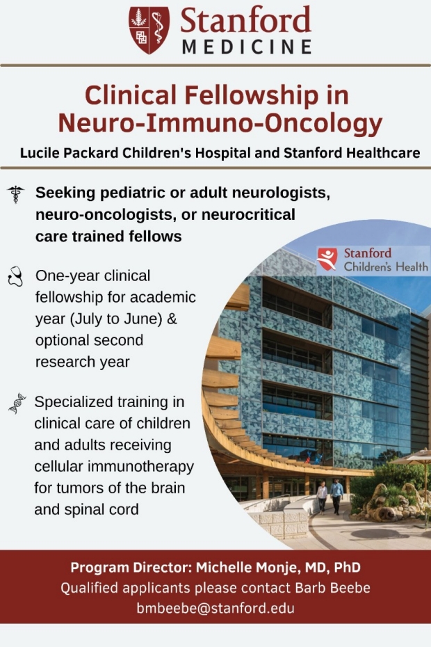Stanford Neuro-Immuno-Oncology Pediatric Fellowship