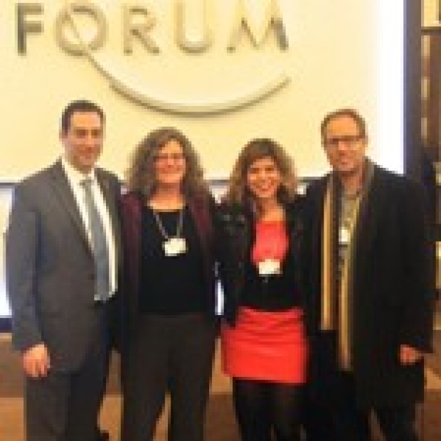 Marion Buckwalter and Tony Wyss Corayat Davos Economic forum