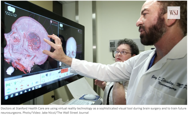 Stanford neurosurgeon shows patient her own anatomy using virtual reality