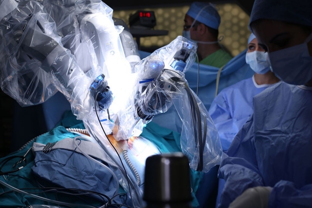 A robot-assisted surgery