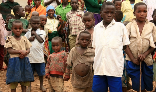 Refugee children from Democratic Republic of Congo 