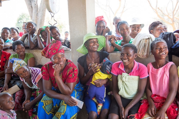 Women at a contraception clinic in Zimbabwe