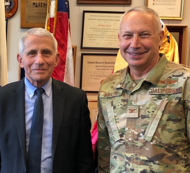 Anthony Fauci and Dean Winslow