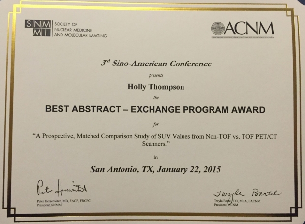 Award - Best Abstract